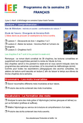 IEF Instruction En Famille, École à la maison pour la Semaine 25 - école à la maison IEF - Fiches  : 2eme Secondaire