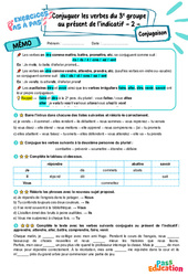 Conjuguer les verbes du 3e groupe au présent de l’indicatif - Exercices Pas à Pas : 6eme Primaire - PDF à imprimer