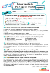 Conjuguer les verbes des 2e e groupes à l’imparfait - Exercices Pas à Pas : 6eme Primaire - PDF à imprimer