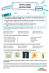 Connaître quelques expressions imagées - Exercices Pas à Pas : 5eme Primaire - PDF à imprimer