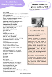 La grasse matinée, Jacques Prévert - Littérature : 3eme Secondaire - PDF à imprimer