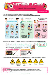Hygiène de vie et sécurité domestique - Cours, Leçon - Apis & ses amis : 1ere Primaire - PDF à imprimer