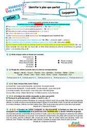 Identifier le plus - que - parfait - Exercices Pas à Pas : 6eme Primaire - PDF à imprimer