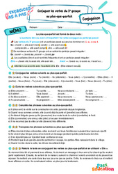 Conjuguer les verbes du 3e groupe au plus - que - parfait avec être ou avoir - Exercices Pas à Pas : 6eme Primaire - PDF à imprimer