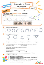 Reconnaître et décrire un polygone - Exercices Pas à Pas : 3eme Primaire - PDF à imprimer
