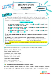 Cours et exercice : Identifier le présent du subjonctif - Exercices Pas à Pas : 1ere Secondaire - PDF à imprimer