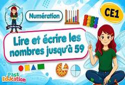 Lire et écrire les nombres jusqu'à 59 - Vidéo pédagogique : 2eme Primaire