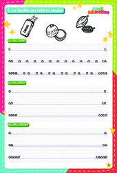 Fichier d’écriture cursive - Découvrir l'écriture : 3eme Maternelle, 1ere Primaire - PDF à imprimer