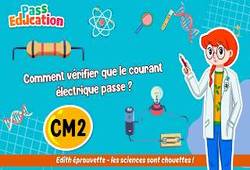 Vidéo Comment vérifier que le courant électrique passe&nbsp;? - Vidéo - Edith Eprouvette : 5eme Primaire