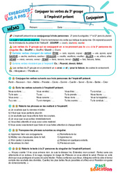 Conjuguer les verbes du 3e groupe à l’impératif présent - Exercices Pas à Pas : 6eme Primaire - PDF à imprimer