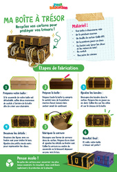 Ma boîte à trésor - Ateliers Créatifs - Do It Yourself - Upcycling : 2eme, 3eme Primaire - PDF à imprimer
