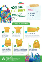Mon sac Tee - shirt - Ateliers Créatifs - Do It Yourself - Upcycling : 4eme, 5eme, 6eme Primaire - PDF à imprimer