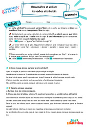 Reconnaître et utiliser les verbes attributifs - Exercices Pas à Pas : 1ere Secondaire - PDF à imprimer