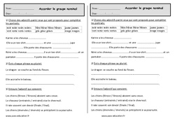 Accorder le groupe nominal - Exercices - Grammaire : 2eme Primaire - PDF à imprimer