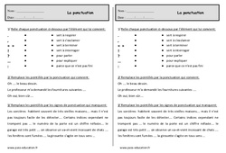 Signes de ponctuation - Exercices  : 2eme Primaire - PDF à imprimer