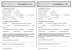 Et - est - Homonymes - Exercices : 2eme Primaire - PDF à imprimer