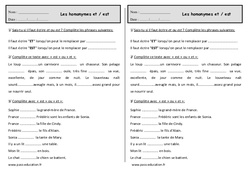 Et - est - Homophones - Exercices - Orthographe : 2eme Primaire - PDF à imprimer