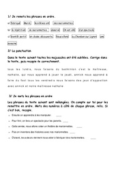 Phrase - Exercices - Grammaire : 2eme Primaire - PDF à imprimer