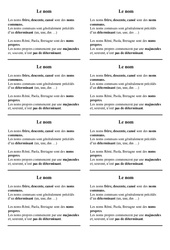 Nom - Cours, Leçon - Grammaire : 2eme Primaire - PDF gratuit à imprimer