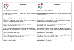 Problèmes - Exercices calcul - 2 - Mathématiques : 2eme Primaire - PDF à imprimer