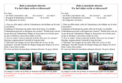 Boîte à mouchoirs décorée - Fête des pères : 3eme, 4eme, 5eme Primaire - PDF à imprimer