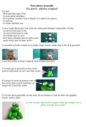 Porte photos rigolo - Fête des pères - arts plastique : 3eme, 4eme, 5eme Primaire - PDF à imprimer