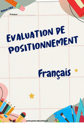 Evaluation diagnostique de début d'année 2023 - Français : 3eme Primaire - PDF à imprimer