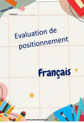 Français - Examen Evaluation diagnostique de début d'année 2024 : 3eme Primaire - PDF à imprimer