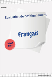 Français - Examen Evaluation diagnostique de début d'année : 4eme Primaire - PDF à imprimer