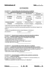 Problèmes - Examen Evaluation : 4eme, 5eme Primaire - PDF à imprimer