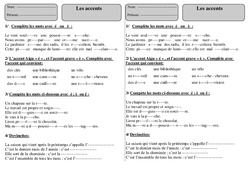 Accents - Exercices 2 - Orthographe : 2eme Primaire - PDF à imprimer