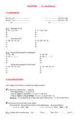 Calcul littéral - Calculs - Exercices - Examen Contrôle - Mathématiques : 1ere Secondaire - PDF à imprimer