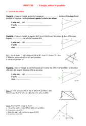 Théorème de Thalès - Géométrie - Exercices - Examen Contrôle - Mathématiques : 2eme Secondaire - PDF à imprimer