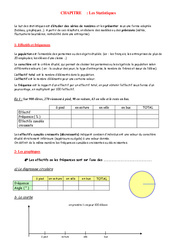 Statistiques - Organisation et gestion des données - Exercices - Examen Contrôle - Mathématiques : 2eme Secondaire - PDF à imprimer