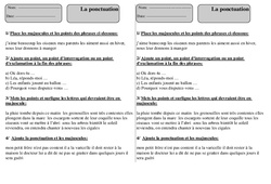 Ponctuation - Grammaire - Exercices corrigés : 2eme Primaire - PDF à imprimer