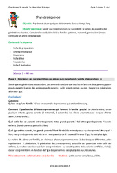 Séquence - Fiche de préparation Générations - Séquence - Fiche de préparation : 2eme Primaire - PDF à imprimer