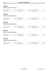 Conversions unités d'aires - Exercices corrigés - Mathématiques - Soutien scolaire : 6eme Primaire - PDF à imprimer
