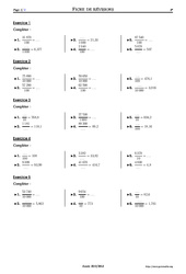 Écriture fractionnaire ou décimale - Exercices corrigés - Mathématiques - Soutien scolaire : 6eme Primaire - PDF à imprimer