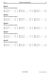 Conversions unités de volumes - Exercices corrigés - Mathématiques - Soutien scolaire : 6eme Primaire - PDF à imprimer