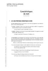 Noms - Cours - Exercices corrigés - Grammaire - Soutien scolaire : 6eme Primaire - PDF à imprimer