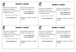 Double et moitié - Cours, Leçon : 2eme Primaire - PDF gratuit à imprimer