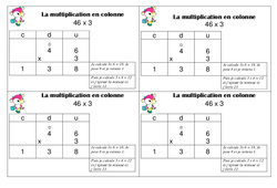 Multiplication en colonne - Cours, Leçon : 2eme Primaire - PDF gratuit à imprimer