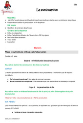 Ponctuation - Séquence - Fiche de préparation : 2eme Primaire - PDF à imprimer