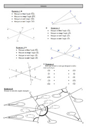 Angles - Exercices - Correction - Mathématiques - Géométrie : 6eme Primaire