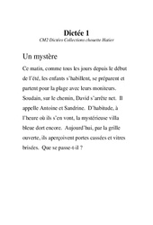 Dictées - Exercices - Orthographe - Français : 5eme Primaire - PDF à imprimer