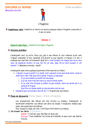 Hygiène - Fiche de préparation - Séquence, Séances : 2eme Maternelle - Cycle Fondamental - PDF à imprimer