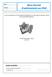 Fichier d'autonomie - Travail en autonomie en classe : 3eme Primaire - PDF à imprimer