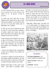 Le chat botté - Conte - Lecture : 3eme Primaire - PDF à imprimer