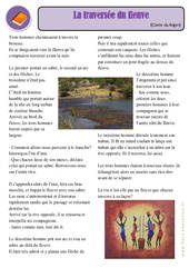 La traversée du fleuve - Conte du Niger - Lecture : 3eme Primaire - PDF à imprimer