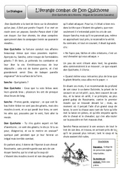 L'étrange combat de Don Quichotte - Texte théâtrale - Lecture : 3eme Primaire - PDF à imprimer